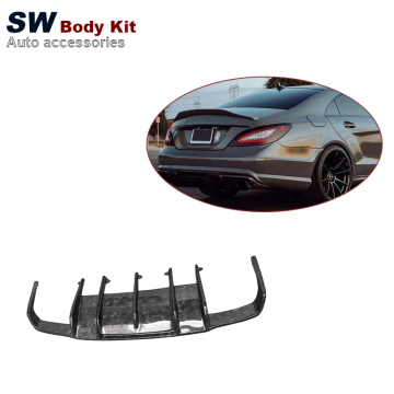 Forged Carbon Fiber R Style Rear Diffuser for Mercedes-Benz CLS63 AMG W218 Upgrade Modification
