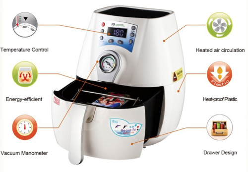 Sublimation Heat Press Transfer mini 3D Vacuum machine