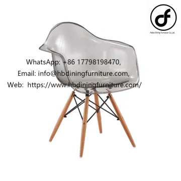 dining room chair upholstery fabric chair armchair Acrylic translucent plastic dining chair