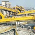 Mining material air cushion conveyor