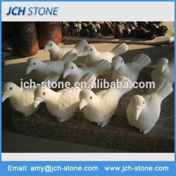 Marble dove stone carving and sculpture