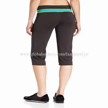 Running Capri, Made of 90% Nylon Supplex, 10% Lycra Materials