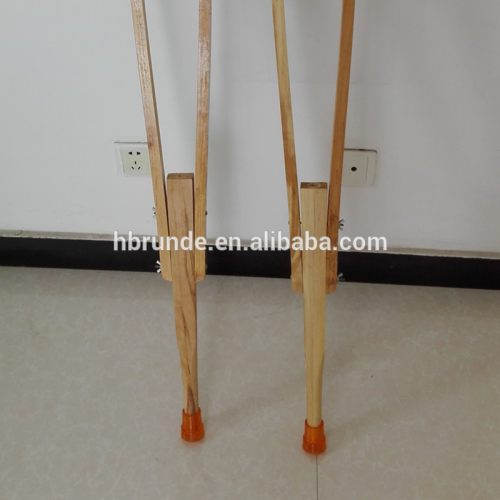 Adjusting Cheap Price Wooden Underarm Crutches With Pads, High Quality