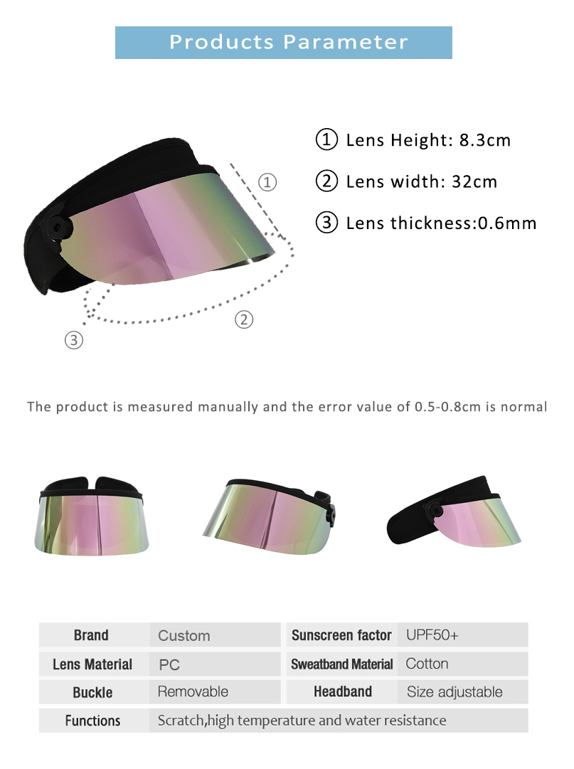 Factory Pink Visor Fashion Sun Visor Hat For Kids Children Manufacture