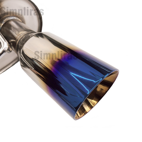 Verbrennter blauer Achsenback-Abgabermuffler für 1992-2000 Lexus SC300 Dicker ummauerter Katzen-Dual-Abgassungssystem