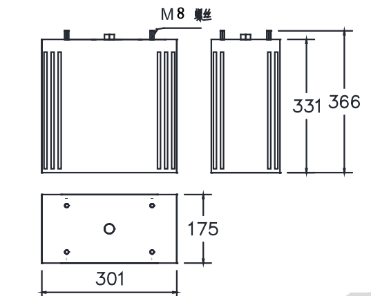 2V600Ah Solar gel battery