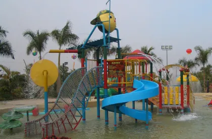 Custom Kids' Water Playground Equipment, Childrens Fun Play Fiberglass Slides