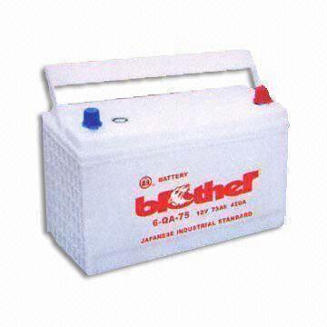 Dry-Charged Lead-Acid Battery with At 20h Rate 75Ah Capacity, Small Orders Welcomed