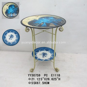 metal coffee table for indoor and outdoor