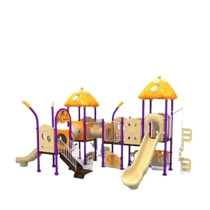 Attractive Outdoor Kids Playground: Toy Swings and Play Equipment