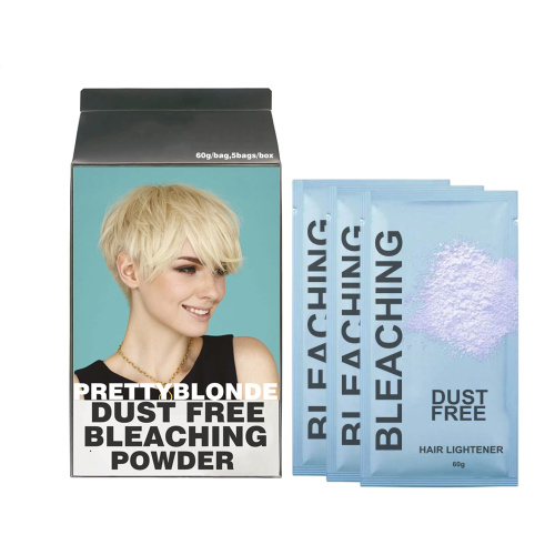 Poudre de blanchiment de couleur blonde dorée pour les femmes