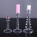 Handgefertigter langer Kerzenständer aus Kristall