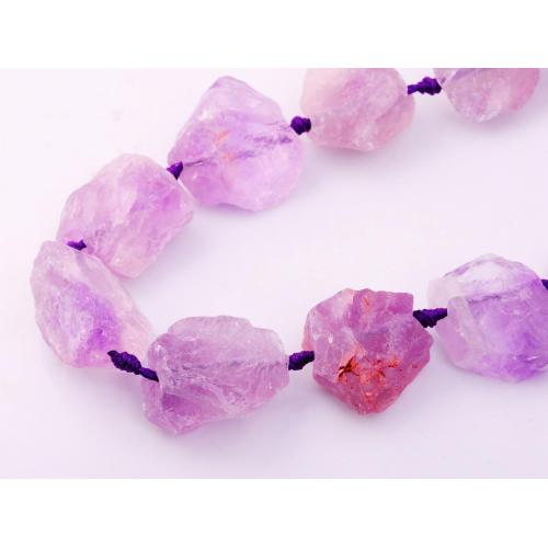 Natural Raw Rough Amethyst Jewelry Crystal Gemstone Beads