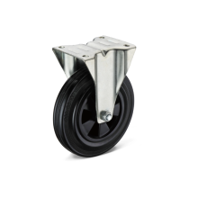 Heavy duty rubber casters for industrial machinery