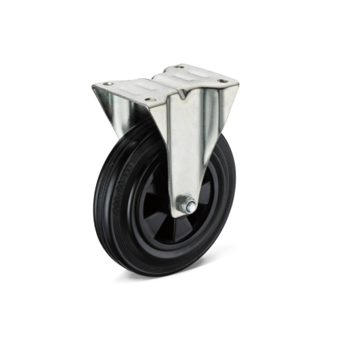 Heavy duty rubber casters for industrial machinery