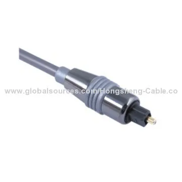 3.5mm Toslink/Fiber-optic Cable for CD and DVD Players, DAT Recorders, Computers
