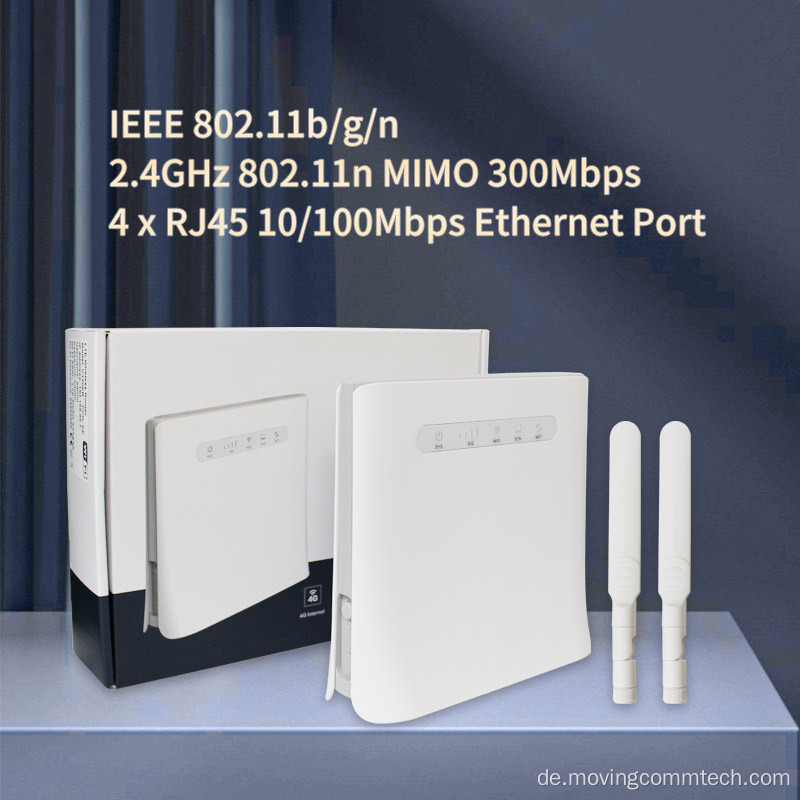 1200 Mbit / s 2,4 GHz 5GHz Wifi5 LTE CPE Enterprise Router