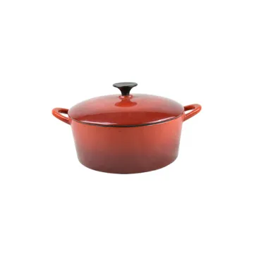 5 litre enamel coated cast iron casserole dish
