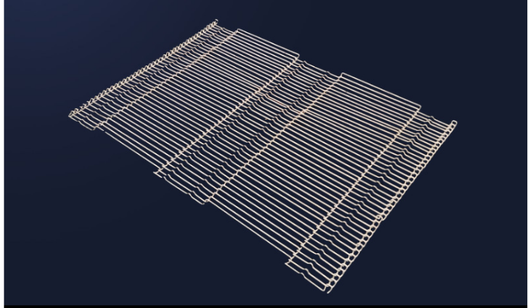 Chocolate enrober wire belt