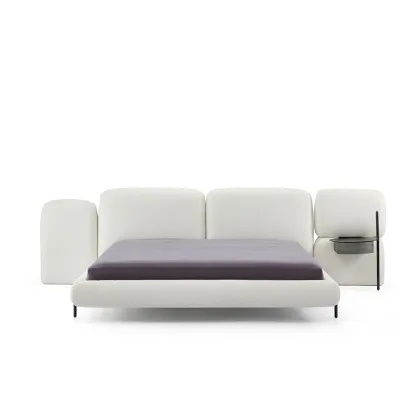 new design famous stone shape design fabric bed