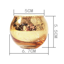 benutzerdefinierte transparent gefärbte Glas Teelicht Kerzenhalter