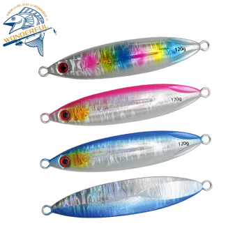 3D gözlü 80g, 100g, 120g, 150g'de biyonik parıltı dikey batan aydınlık hız jig
