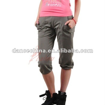 11212401 poly/cotton/spandex women 3/4 pants