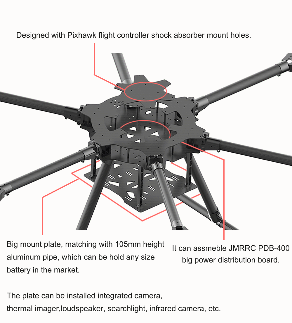 Drone Frame Hexacopter