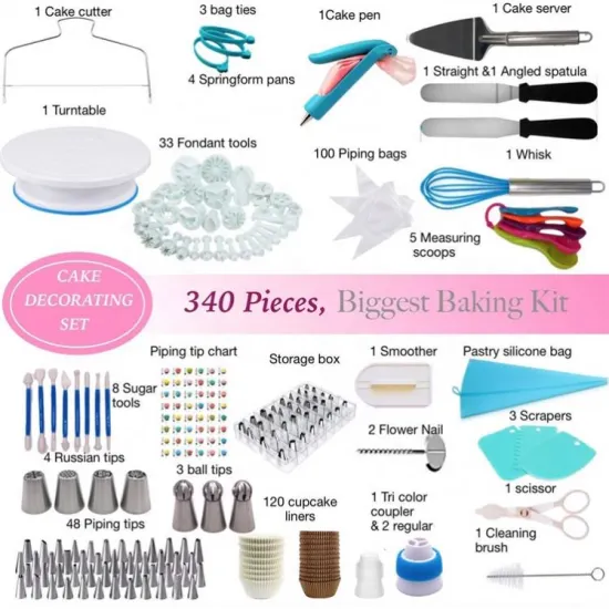 Hot Sale Cake Baking Set: Bakery Tools with Flower Nozzles