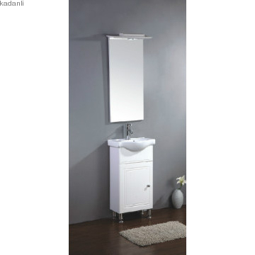 White high gloss MDF bathroom cabinet