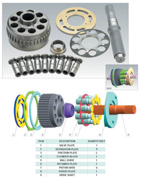 MAG150 MAG170 hitachi excavator travel motor parts Competitived price and High quality