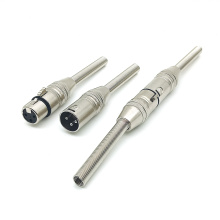 3-Pin Metal KTV Microphone XLR Plug Cable Connector