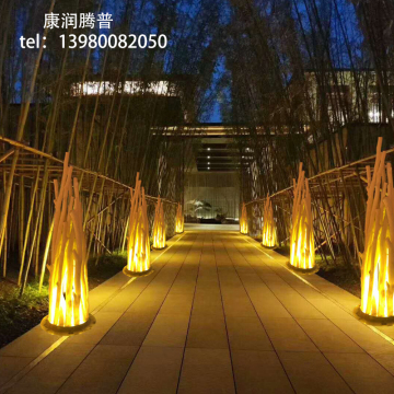 Luces de césped de llama de luz de estaca LED