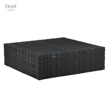 Handcrafted Modern Rectangular Wood Coffee Table for Parks, Schools, Apartments, Villas, and Hotels