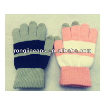 Screen Touch Mitten kintted ladies Chinese Factory wholesale acrylic gloves