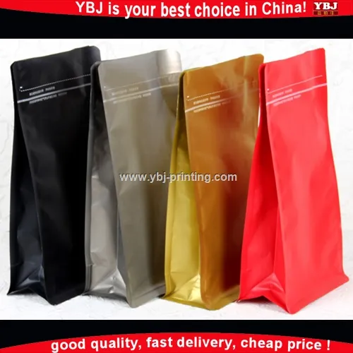 reusable 8/eight sides seal bag stand up foodpackaging bag