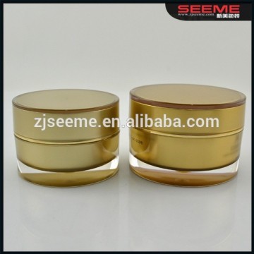 bottom price 5ml 10ml 15ml 30ml 50ml 100ml 200ml round shape Elegant acrylic jar for cosmetic cream