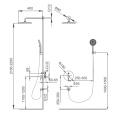 Shower set for concealed installation ceramic cartridge