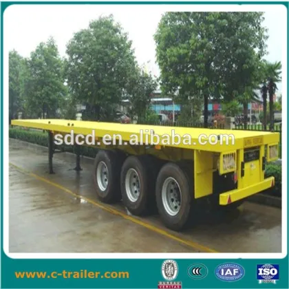 Shandong Chengda 3axles Flatbed Trailer