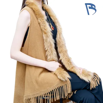 Trendy Wool Collar Vest Fashion Style