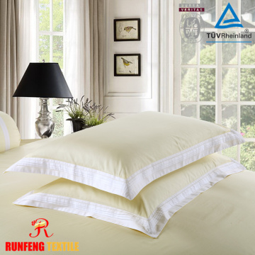 PIN-TUCK WITH THE EMBROIDERY DUVET COVER&SHAM(White With Beige)