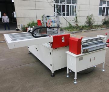 Semi-auto double station case hardcover making machine