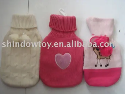 plush hot- water bottle/plush animals hot water bottle cover