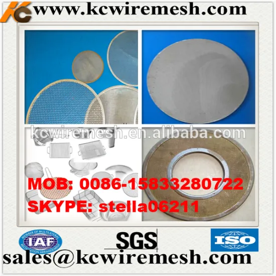 Manufacture!!!!!!!! KanChen senke black wire cloth filter disc for smoke machines, washing machines, fuel tank