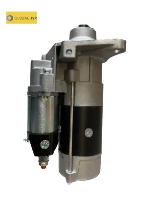 Excavator starting motor fittings