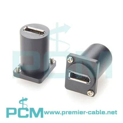 High-Quality D-Type DisplayPort DP Female to DP Female Video XLR Panel Mount Bulkhead Connectors: Enhancing Your Connectivity Solutions
