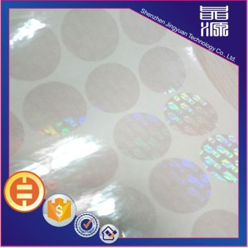 Transparente Laser-Hologramm-Aufkleber benutzerdefinierte Design-Label