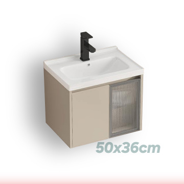 Bailu C-NK-E 5036 Wall Mount Glass Basin Cabinet for Small Bathrooms