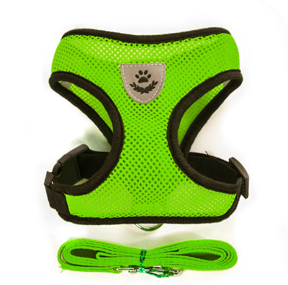 Breathable Reflective Dog Harness With Leashes