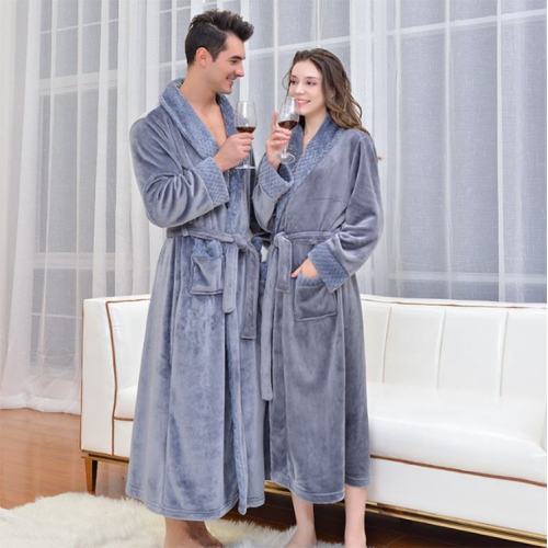 Waffle Bathrobe luxury custom solid casual home clothes women bathrobe Supplier